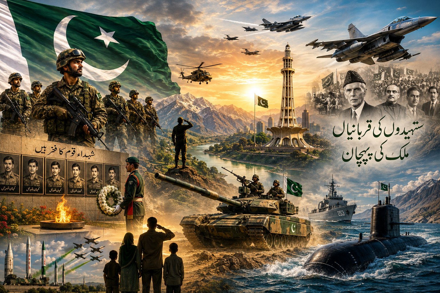 خونِ شہیداں سے روشن وطن : 6 ستمبر یومِ دفاعِ پاکستان